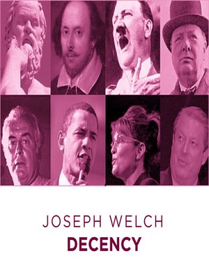 cover image of Joseph Welch: Decency